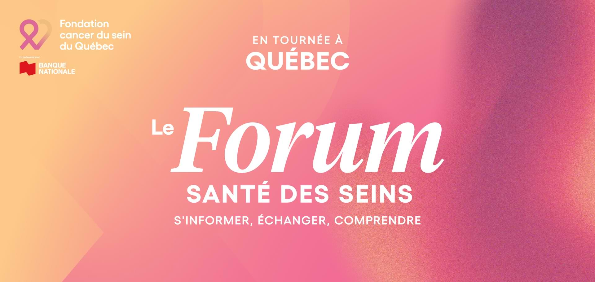 Forum, Santé des seins - Québec 2026